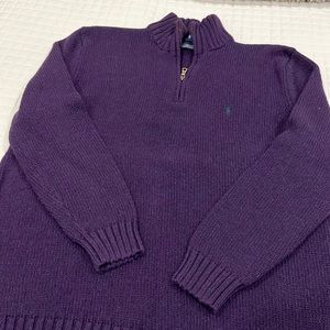 Polo Ralph Lauren Sz Large Tall Purple Pullover